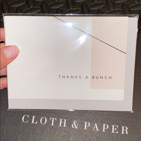 Cloth and paper card with envelope. - Picture 3 of 3